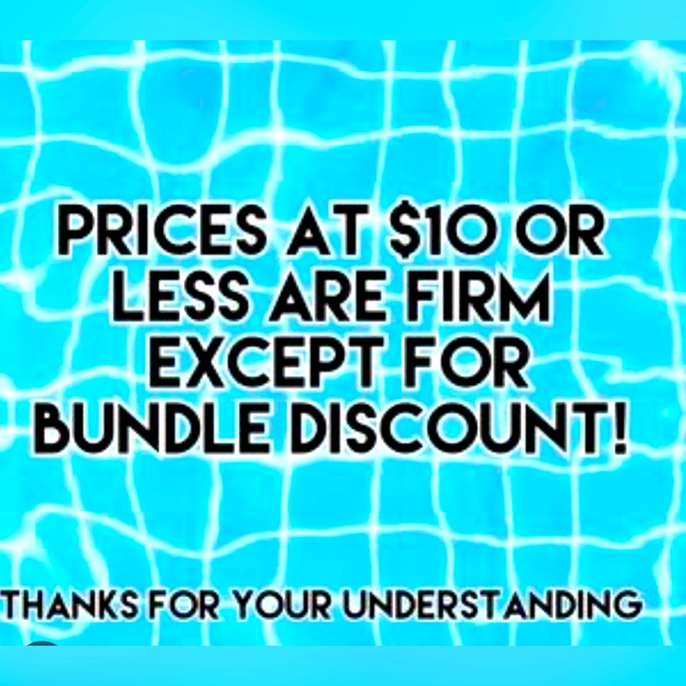 Anything $10 and under must be bundled for a offer . Bundle and save
